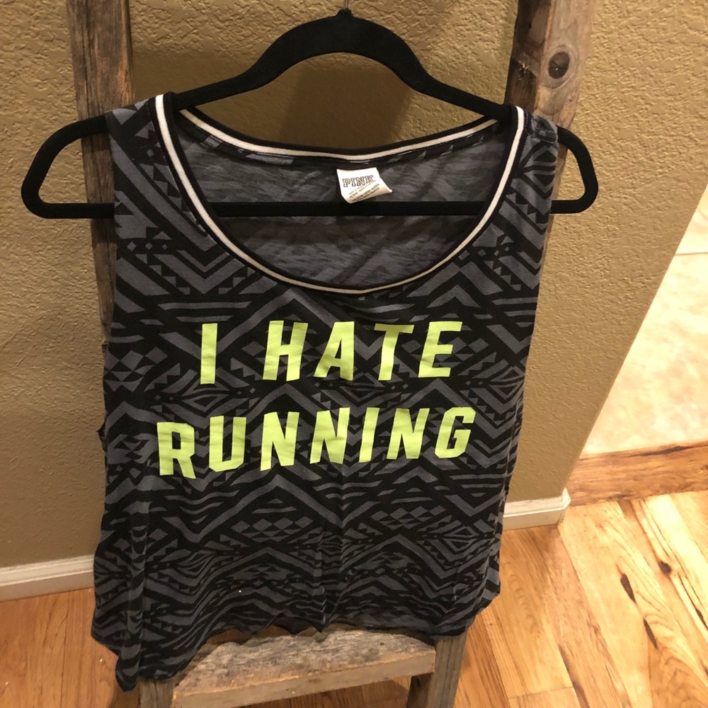 PINK Motto tank top